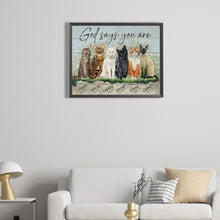 Load image into Gallery viewer, Diamond Painting - Full Round - Vintage wood board pictorial calligraphy and painting (50*40CM)
