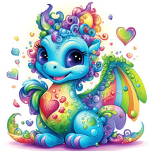 Load image into Gallery viewer, Diamond Painting - Full Round - Colorful little dinosaur (30*30CM)
