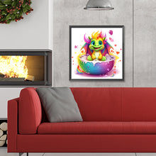 Load image into Gallery viewer, Diamond Painting - Full Round - Colorful little dinosaur (30*30CM)
