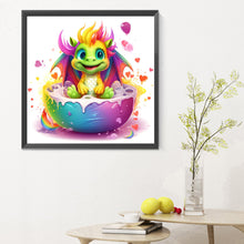 Load image into Gallery viewer, Diamond Painting - Full Round - Colorful little dinosaur (30*30CM)
