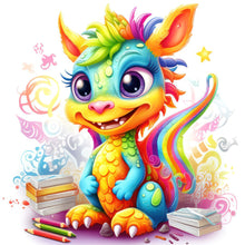 Load image into Gallery viewer, Diamond Painting - Full Round - Colorful little dinosaur (30*30CM)
