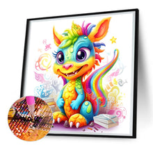Load image into Gallery viewer, Diamond Painting - Full Round - Colorful little dinosaur (30*30CM)
