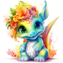 Load image into Gallery viewer, Diamond Painting - Full Round - Colorful little dinosaur (30*30CM)
