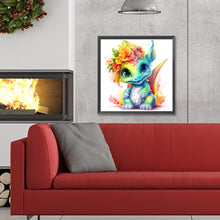 Load image into Gallery viewer, Diamond Painting - Full Round - Colorful little dinosaur (30*30CM)
