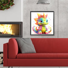 Load image into Gallery viewer, Diamond Painting - Full Round - Colorful little dinosaur (30*30CM)
