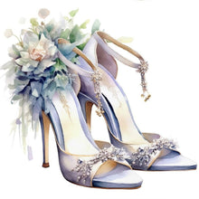Load image into Gallery viewer, Diamond Painting - Full Round - flower high heels (30*30CM)
