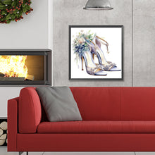 Load image into Gallery viewer, Diamond Painting - Full Round - flower high heels (30*30CM)
