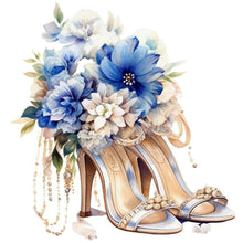 Load image into Gallery viewer, Diamond Painting - Full Round - flower high heels (30*30CM)
