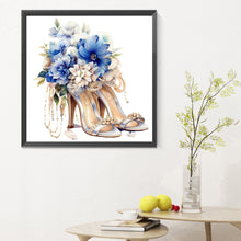 Load image into Gallery viewer, Diamond Painting - Full Round - flower high heels (30*30CM)
