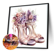 Load image into Gallery viewer, Diamond Painting - Full Round - flower high heels (30*30CM)
