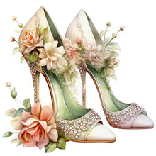Load image into Gallery viewer, Diamond Painting - Full Round - flower high heels (30*30CM)
