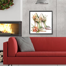 Load image into Gallery viewer, Diamond Painting - Full Round - flower high heels (30*30CM)
