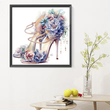 Load image into Gallery viewer, Diamond Painting - Full Round - flower high heels (30*30CM)
