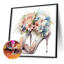 Load image into Gallery viewer, Diamond Painting - Full Round - flower high heels (30*30CM)
