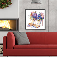 Load image into Gallery viewer, Diamond Painting - Full Round - flower high heels (30*30CM)
