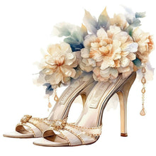 Load image into Gallery viewer, Diamond Painting - Full Round - flower high heels (30*30CM)

