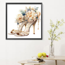 Load image into Gallery viewer, Diamond Painting - Full Round - flower high heels (30*30CM)
