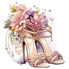 Load image into Gallery viewer, Diamond Painting - Full Round - flower high heels (30*30CM)
