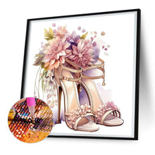 Load image into Gallery viewer, Diamond Painting - Full Round - flower high heels (30*30CM)
