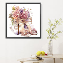 Load image into Gallery viewer, Diamond Painting - Full Round - flower high heels (30*30CM)
