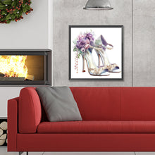 Load image into Gallery viewer, Diamond Painting - Full Round - flower high heels (30*30CM)
