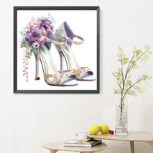 Load image into Gallery viewer, Diamond Painting - Full Round - flower high heels (30*30CM)
