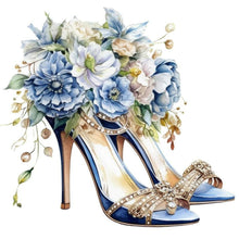 Load image into Gallery viewer, Diamond Painting - Full Round - flower high heels (30*30CM)
