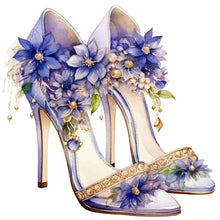 Load image into Gallery viewer, Diamond Painting - Full Round - flower high heels (30*30CM)
