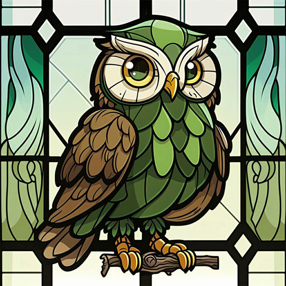 Diamond Painting - Full Round - owl (30*30CM)