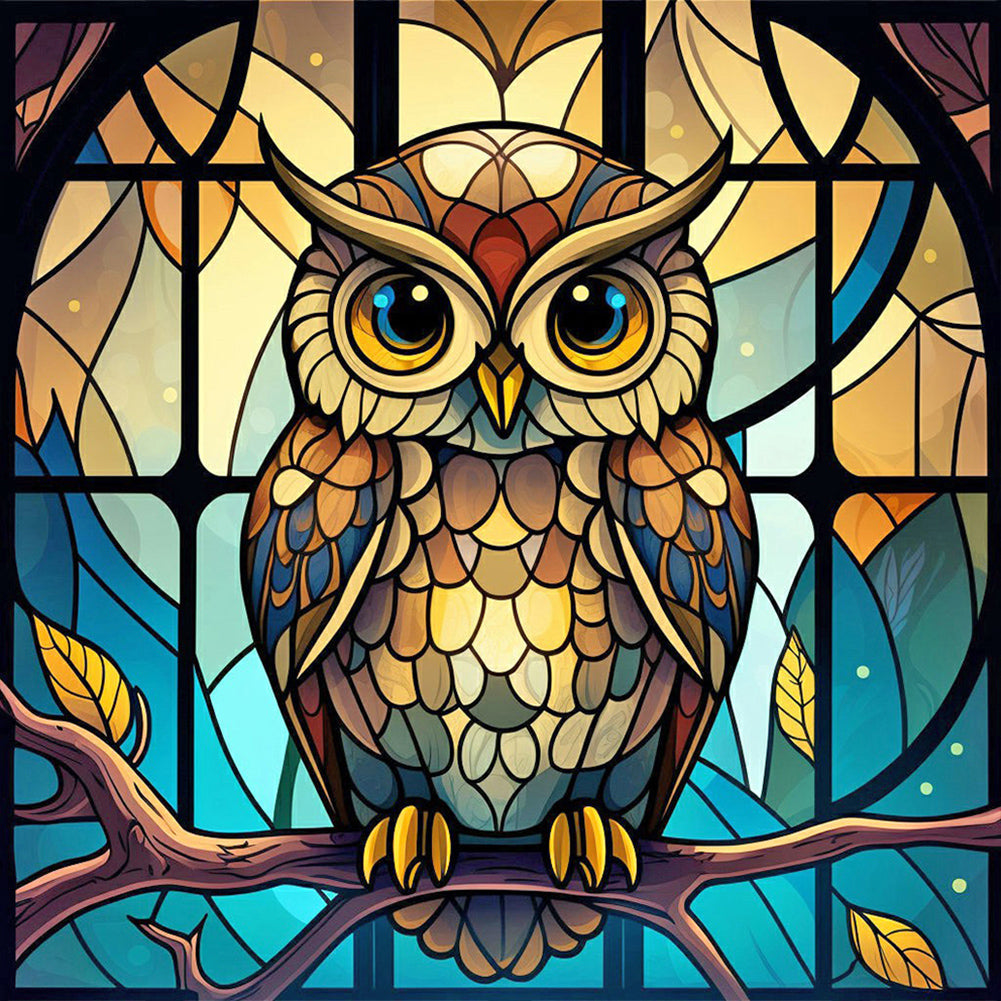 Diamond Painting - Full Round - owl (30*30CM)