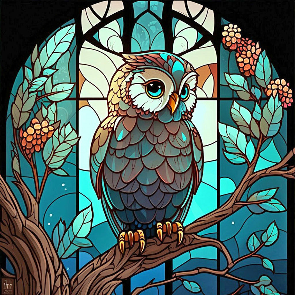 Diamond Painting - Full Round - owl (30*30CM)