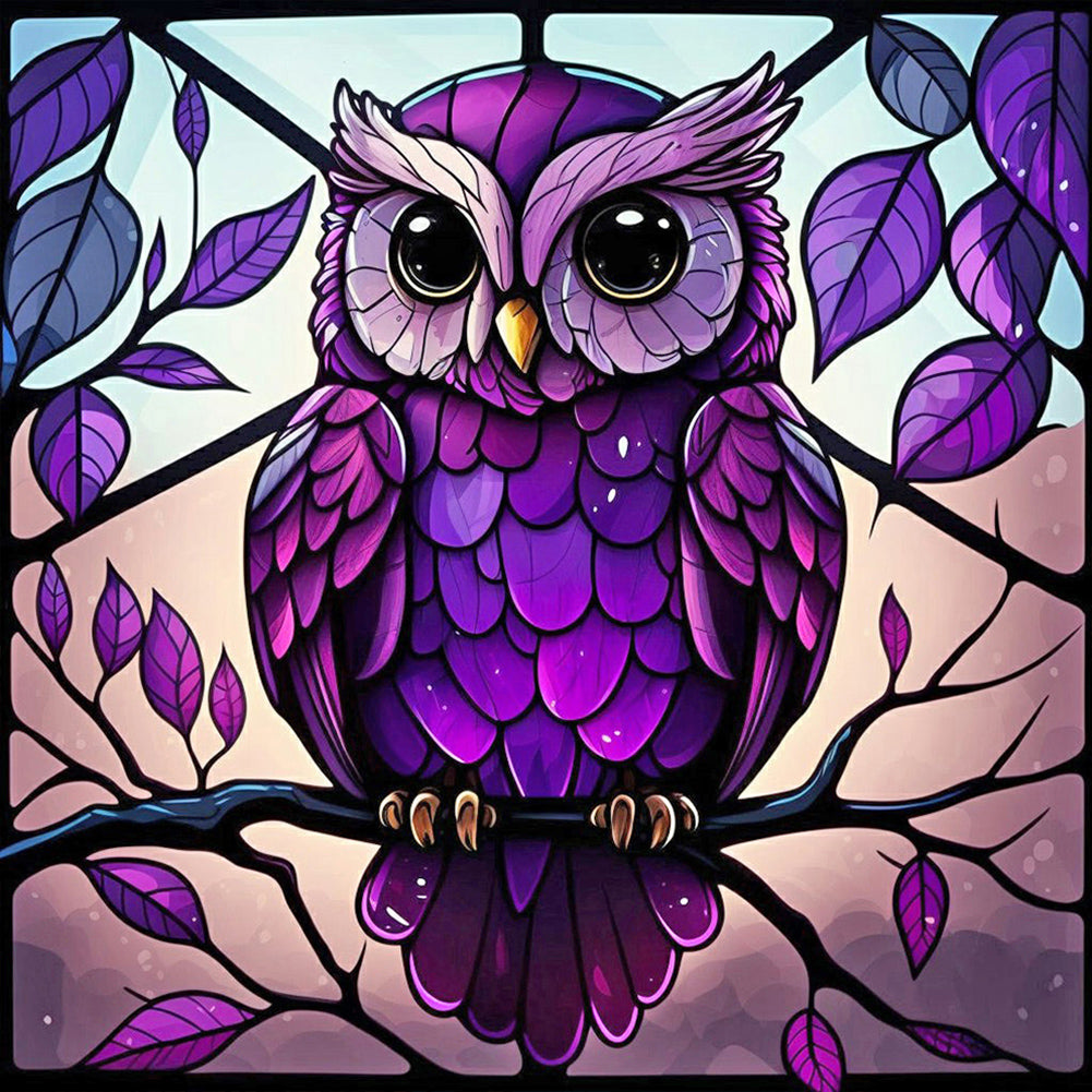 Diamond Painting - Full Round - owl (30*30CM)