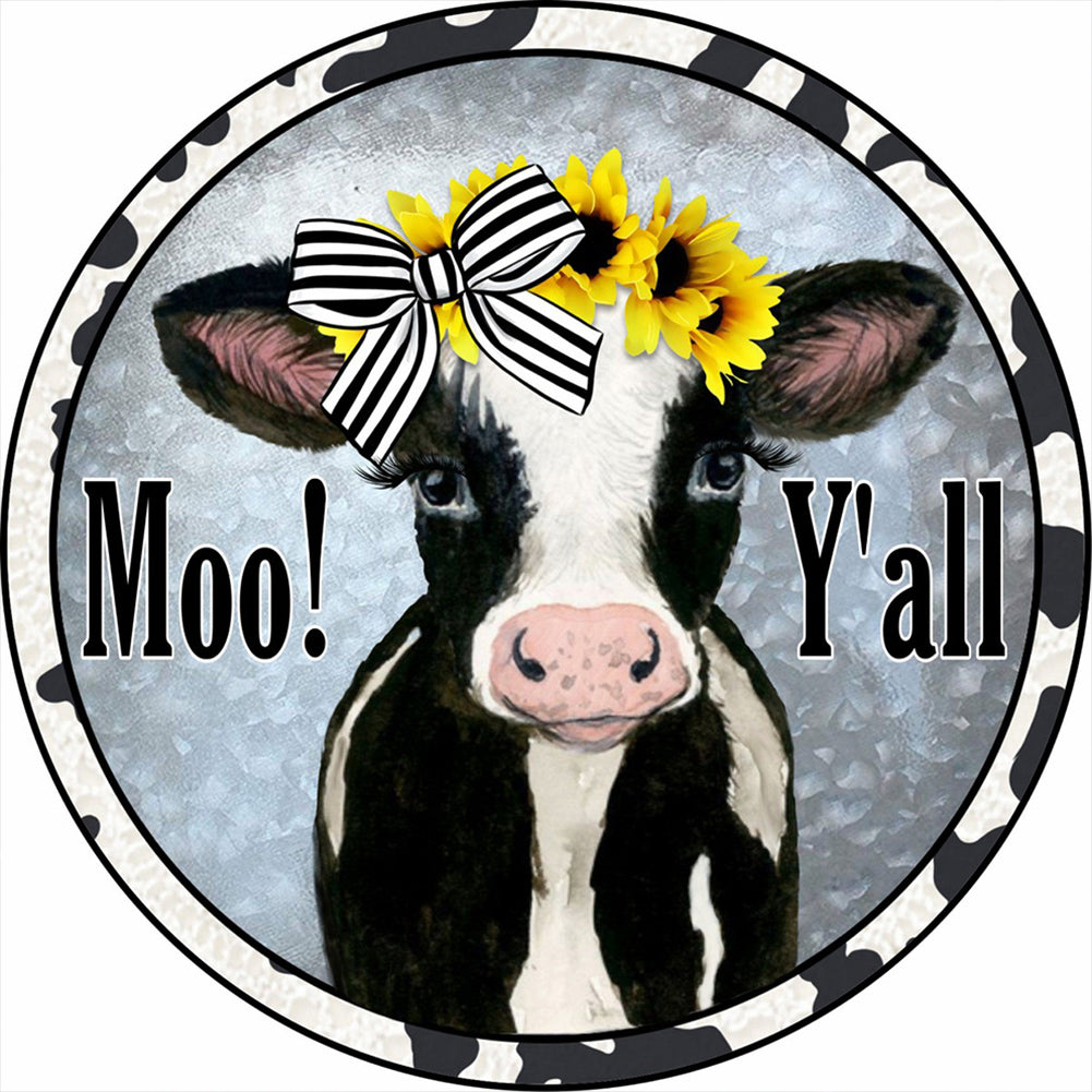 Diamond Painting - Full Round - dairy cow (30*30CM)