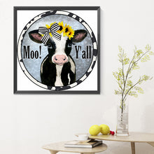 Load image into Gallery viewer, Diamond Painting - Full Round - dairy cow (30*30CM)
