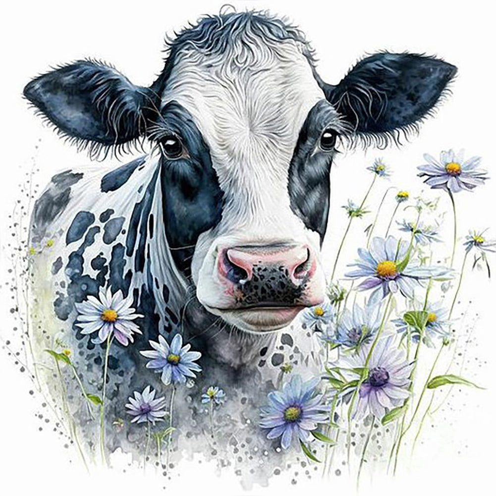 Diamond Painting - Full Round - dairy cow (30*30CM)