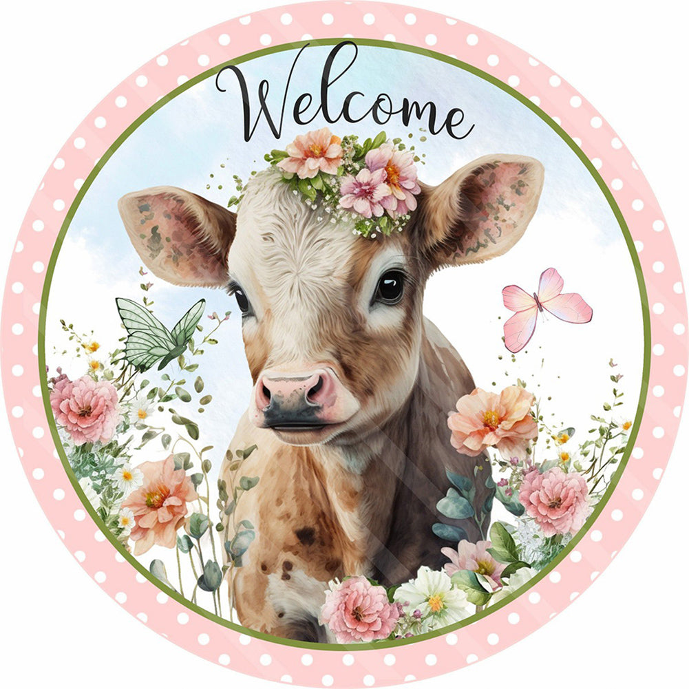 Diamond Painting - Full Round - dairy cow (30*30CM)