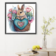 Load image into Gallery viewer, Diamond Painting - Full Round - Flower Rabbit (30*30CM)
