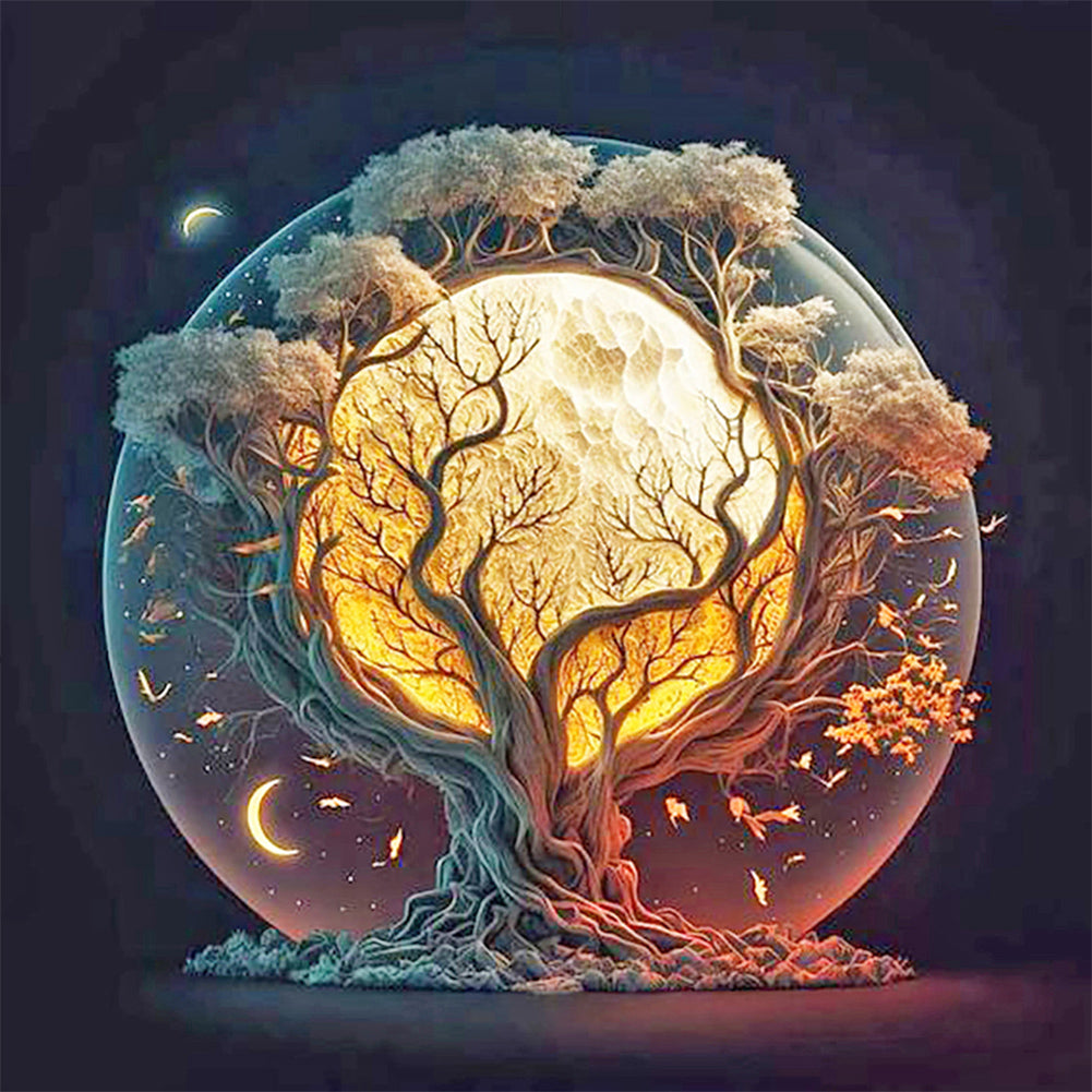 Diamond Painting - Full Round - tree of life crystal ball (30*30CM)