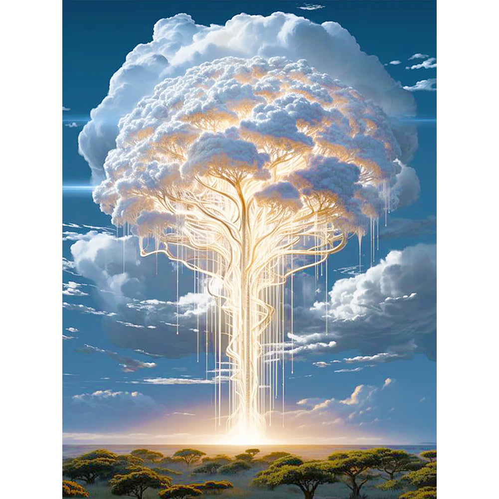 Diamond Painting - Full Round - tree of clouds (30*40CM)