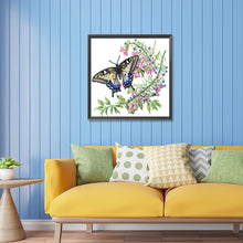 Load image into Gallery viewer, Diamond Painting - Partial Special Shaped - Flower fragrance and butterfly dance (30*30CM)
