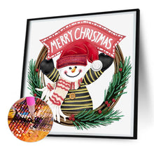 Load image into Gallery viewer, Diamond Painting - Partial Special Shaped - Christmas wreath (30*30CM)
