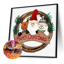 Load image into Gallery viewer, Diamond Painting - Partial Special Shaped - Christmas wreath (30*30CM)
