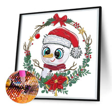 Load image into Gallery viewer, Diamond Painting - Partial Special Shaped - Christmas wreath (30*30CM)
