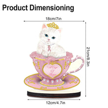 Load image into Gallery viewer, Wooden Crystal Painting Desktop Kit Eggbreaker Cat Carousel Eggbreaker Butterfly

