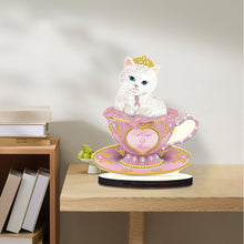 Load image into Gallery viewer, Wooden Crystal Painting Desktop Kit Eggbreaker Cat Carousel Eggbreaker Butterfly
