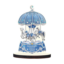 Load image into Gallery viewer, Wooden Crystal Painting Desktop Kit Eggbreaker Cat Carousel Eggbreaker Butterfly
