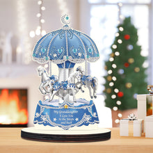 Load image into Gallery viewer, Wooden Crystal Painting Desktop Kit Eggbreaker Cat Carousel Eggbreaker Butterfly
