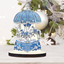 Load image into Gallery viewer, Wooden Crystal Painting Desktop Kit Eggbreaker Cat Carousel Eggbreaker Butterfly
