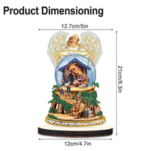 Load image into Gallery viewer, Wooden Christmas Desktop Diamond Painting Ornament for Home Office Desktop Decor
