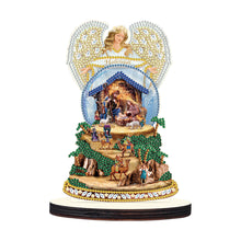 Load image into Gallery viewer, Wooden Christmas Desktop Diamond Painting Ornament for Home Office Desktop Decor
